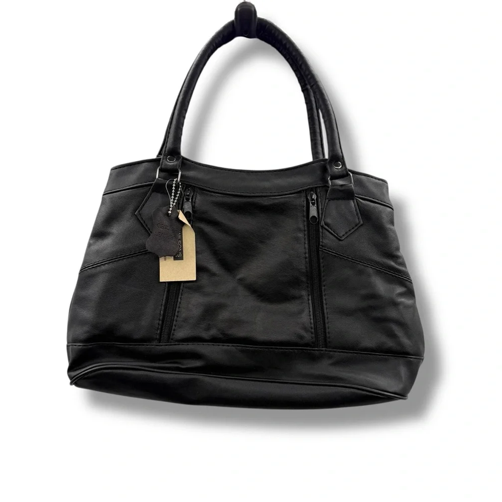 Wilsons Leather NWT Shoulder‎ Bag Black Women’s Handbag Classic Everyday Purse